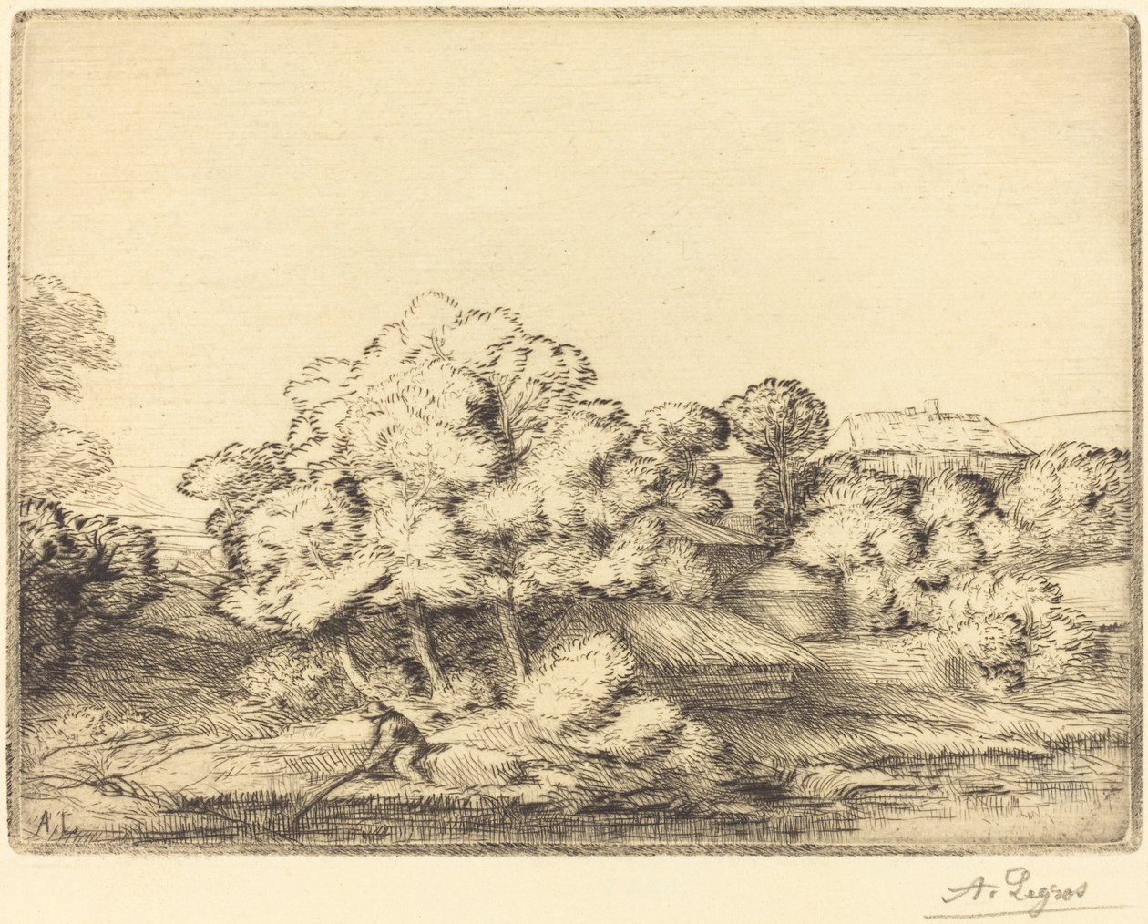 Aldeia perto do lago de Alphonse Legros