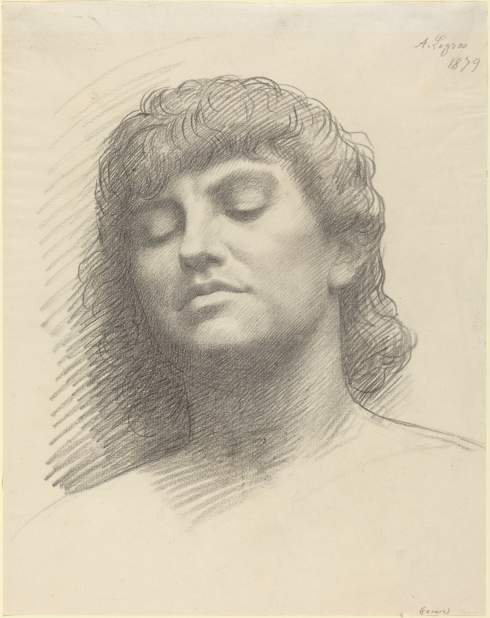Cabeça, 1879. de Alphonse Legros