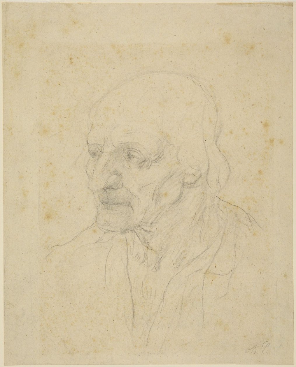 Cabeça de velho de Alphonse Legros
