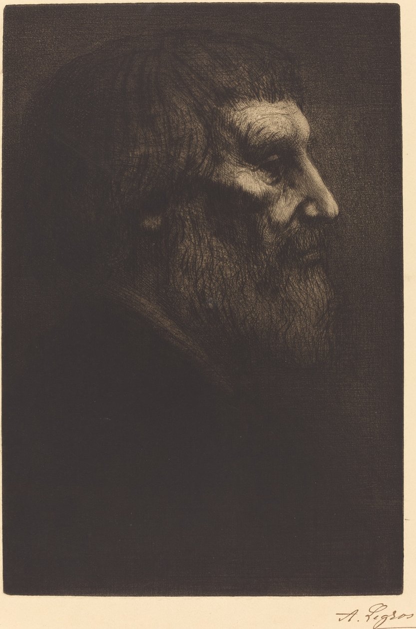 Cabeça de Mendigo (Tete de mendiant) de Alphonse Legros
