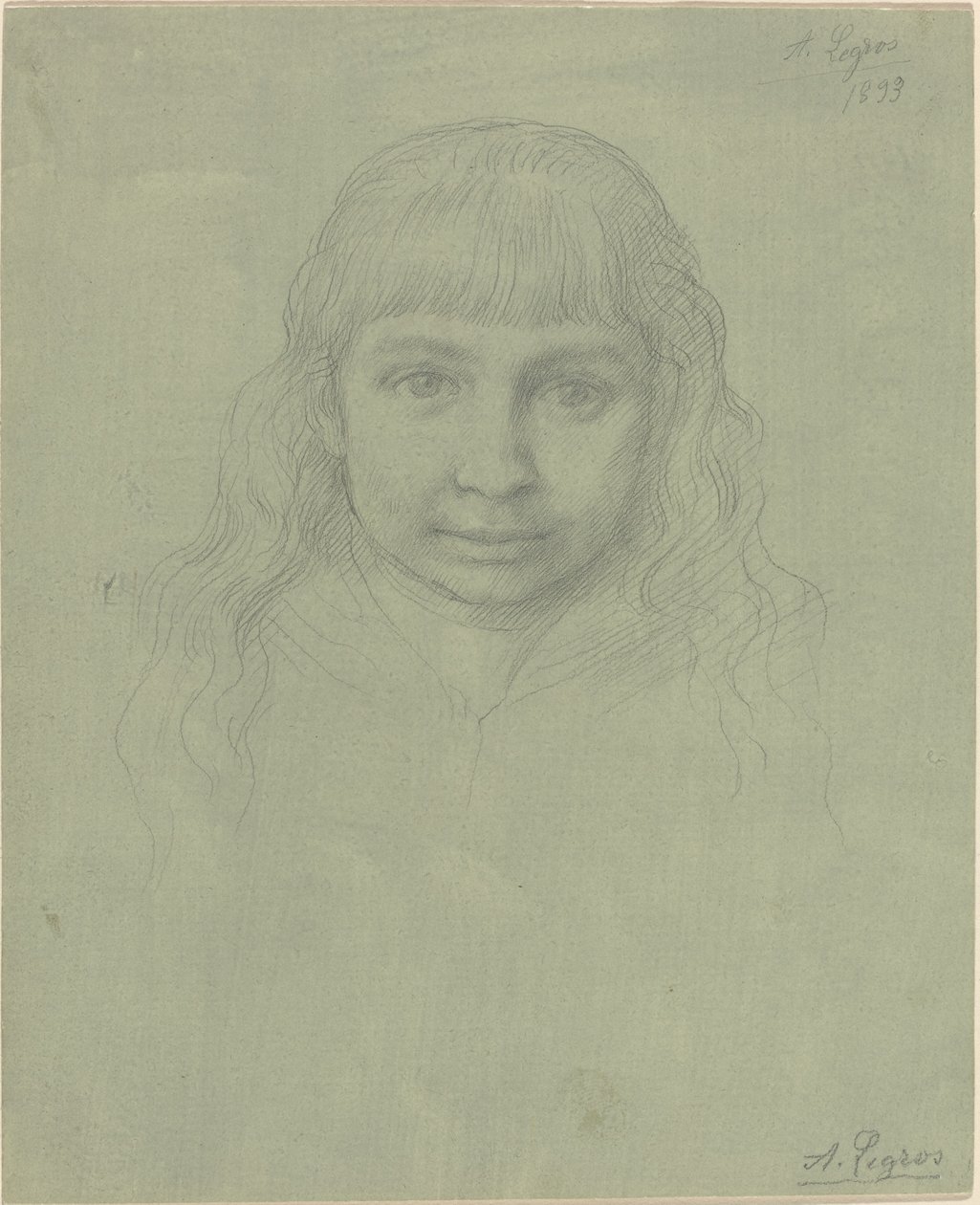 Cabeça de uma criança de Alphonse Legros