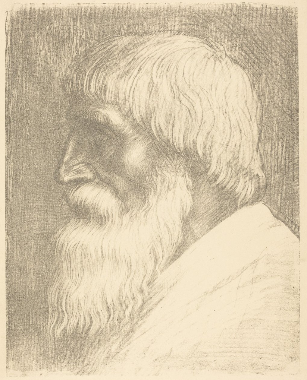 Head of a Man (Cabeça de homem) de Alphonse Legros