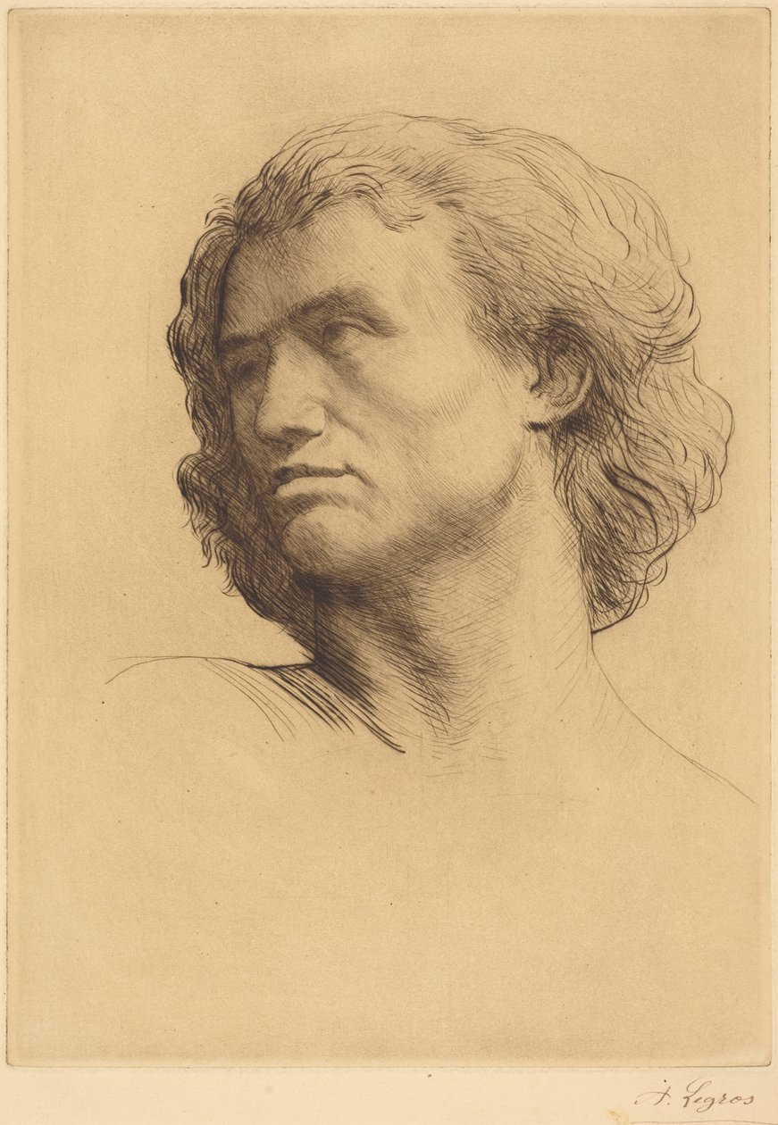 Cabeça de homem de Alphonse Legros