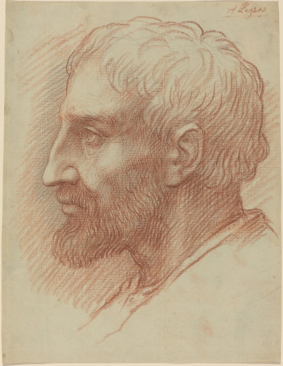 Cabeça de um homem de Alphonse Legros