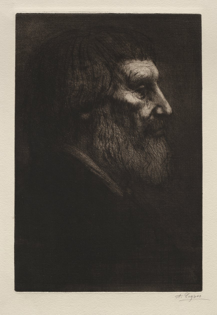 Cabeça de um homem de Alphonse Legros