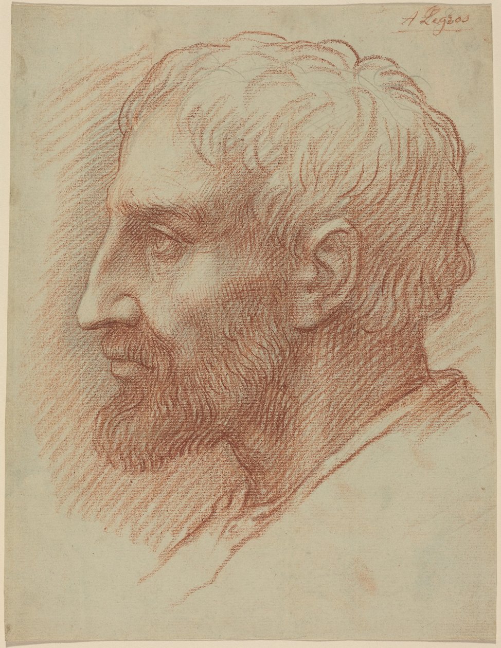 Cabeça de um homem de Alphonse Legros