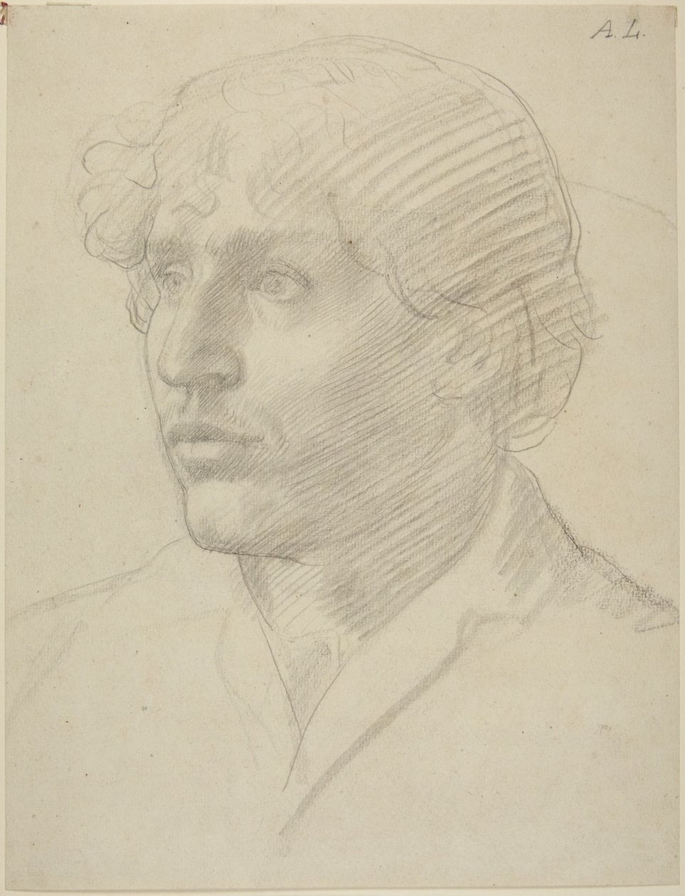 Estudo de cabeça de homem de Alphonse Legros