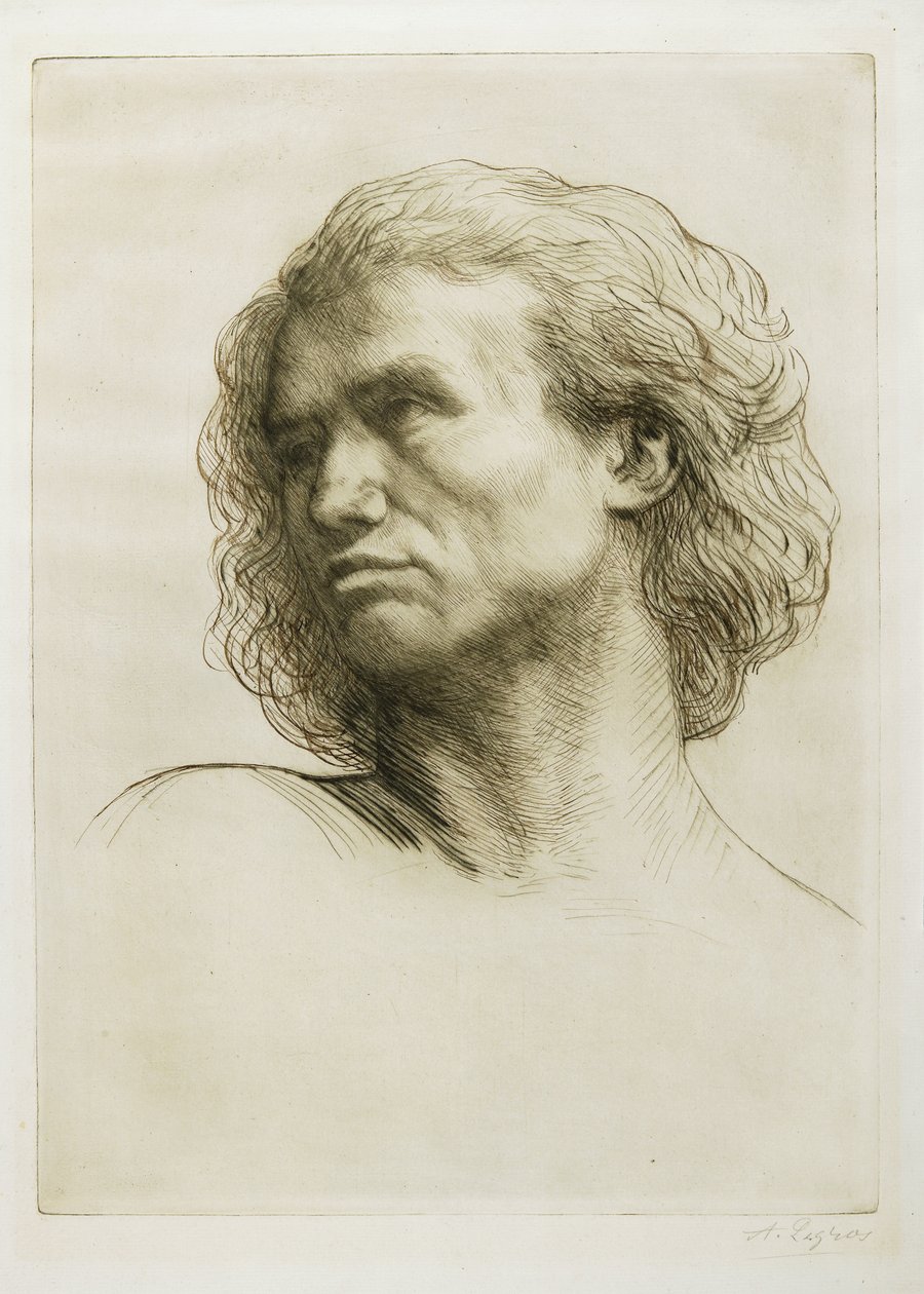 Chefe de um modelo, 1877 de Alphonse Legros