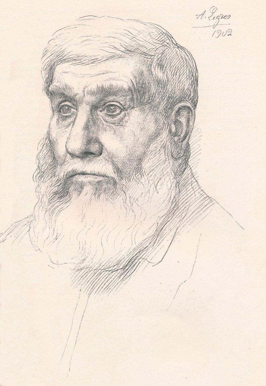 Cabeça de um camponês, 1902, 1903 de Alphonse Legros