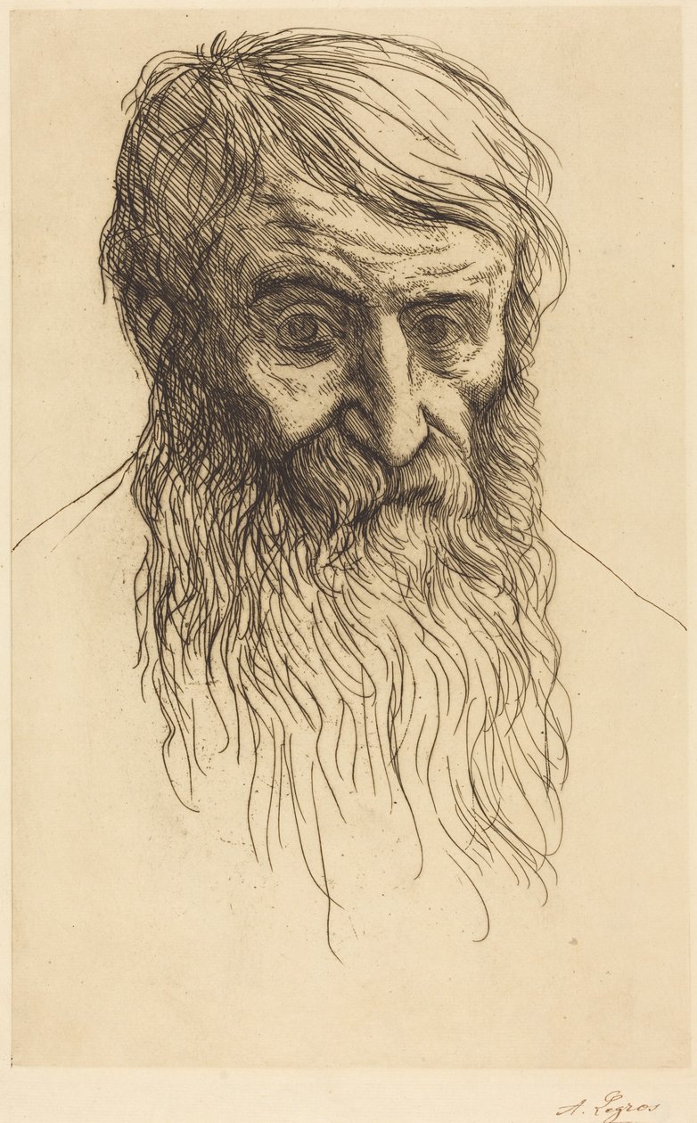 Cabeça de um filósofo (Tête de philosophe) de Alphonse Legros