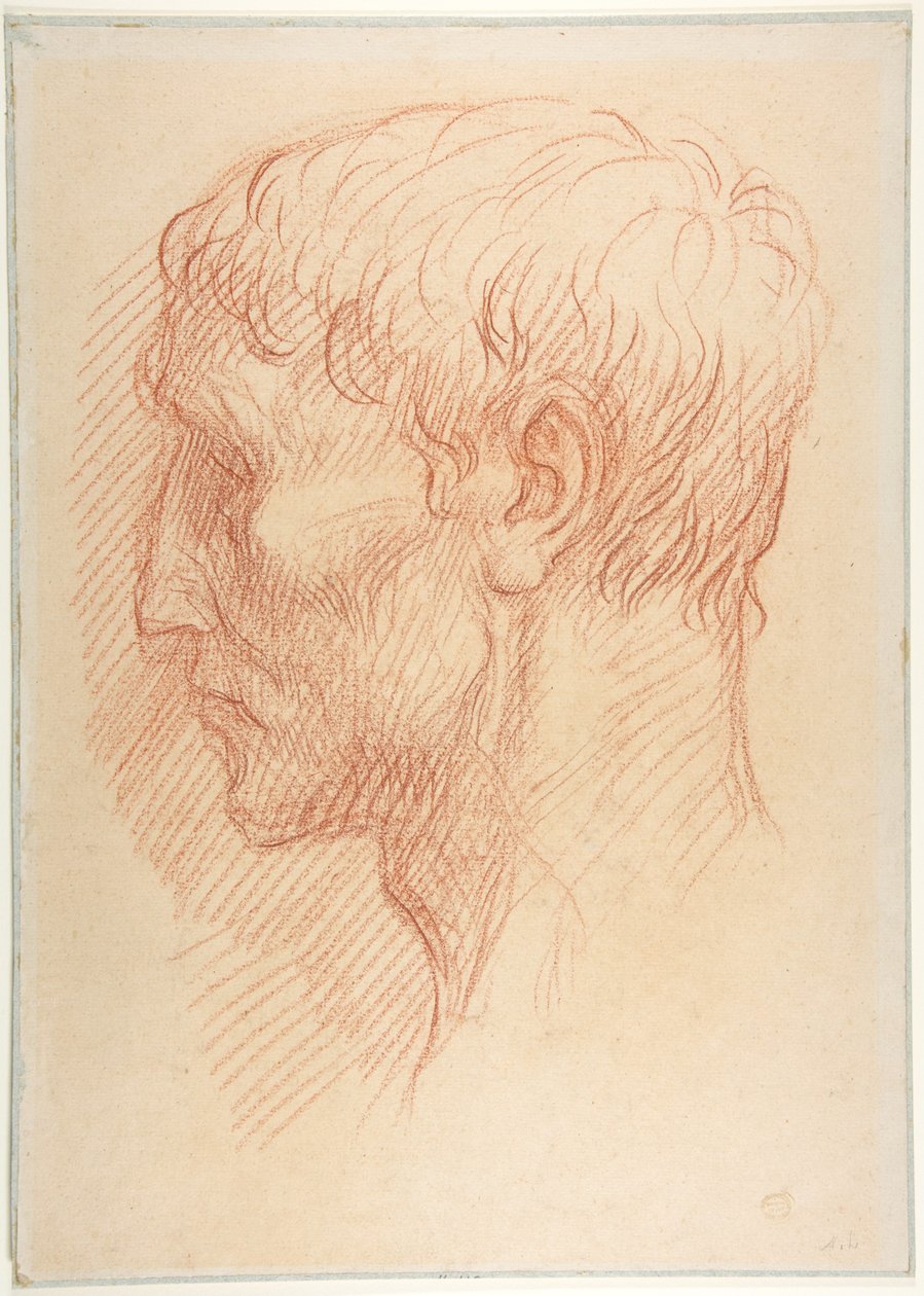 Cabeça de um pedreiro de Alphonse Legros