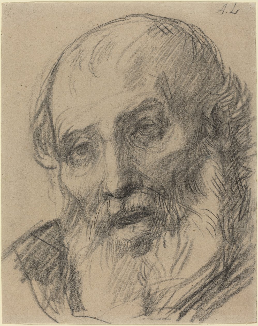 Cabeça de um Velho. de Alphonse Legros