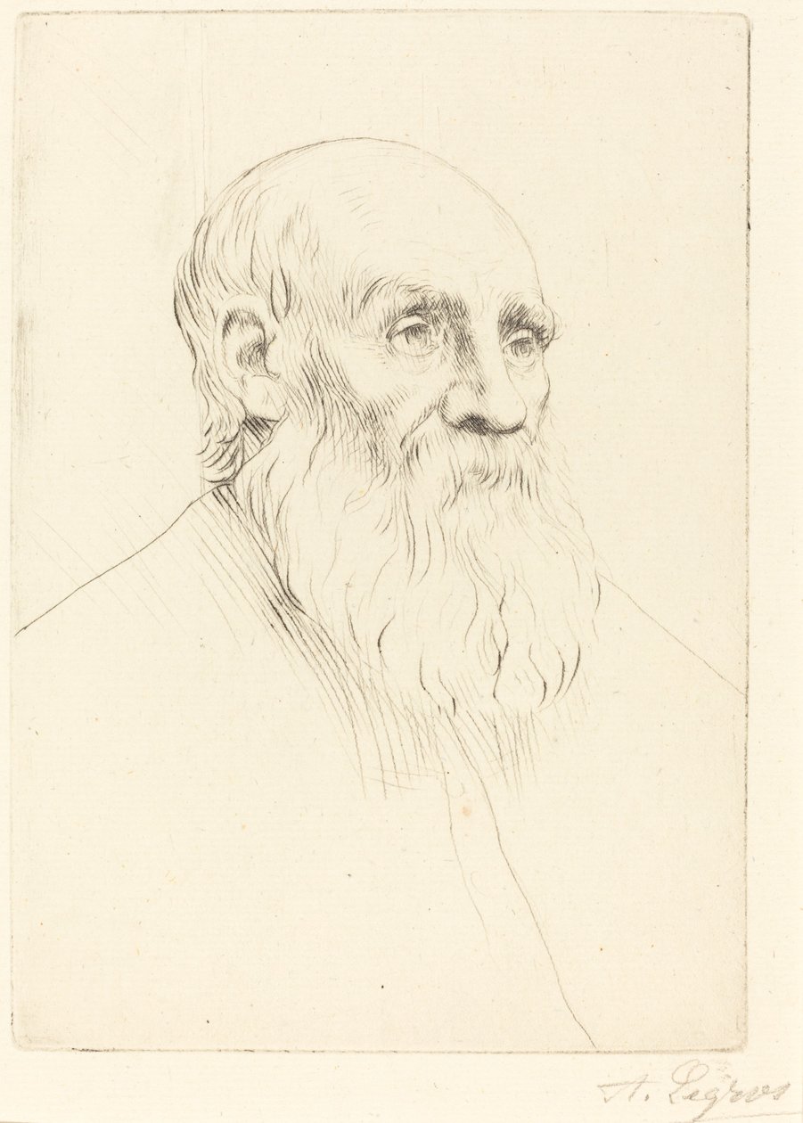 Cabeça de um Velho Etude de tete. de Alphonse Legros