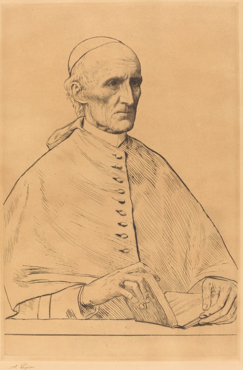 Sua Eminência o Cardeal Manning, 1ª chapa de Alphonse Legros