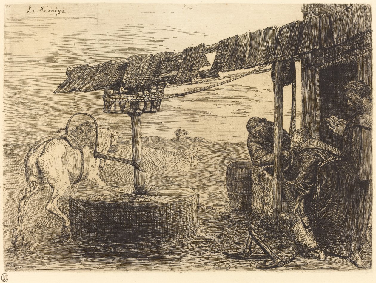 Moinho a cavalo (Le manege) de Alphonse Legros
