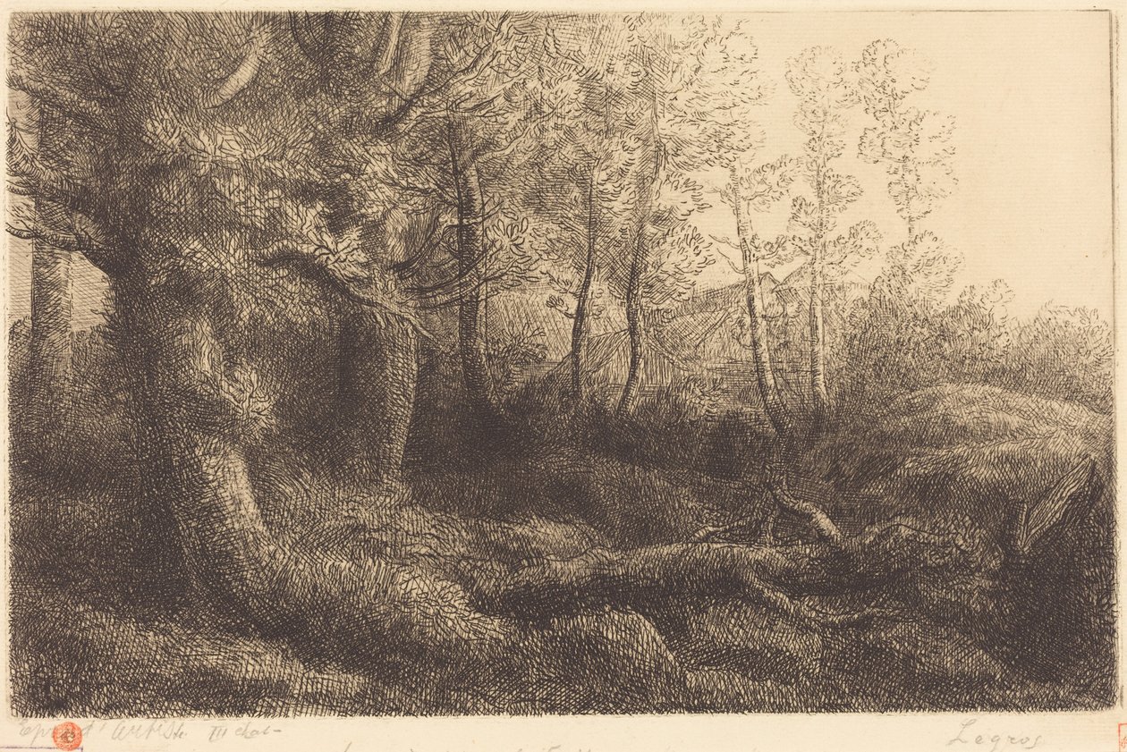 Na Floresta (Lisière de forêt) de Alphonse Legros