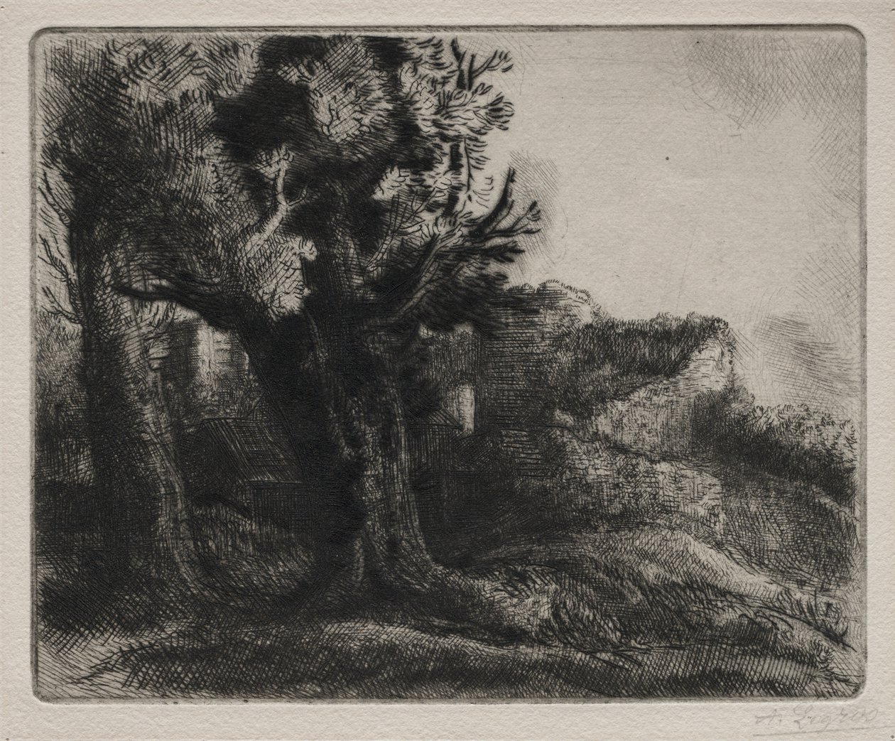 Nas ruínas de Alphonse Legros