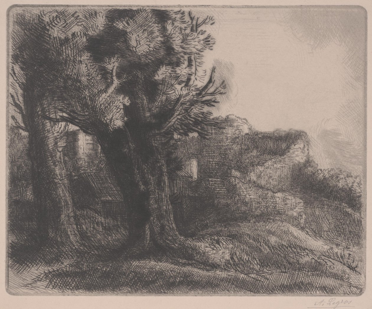 Nas Ruínas, meados do século 19 ao início do século 20 de Alphonse Legros