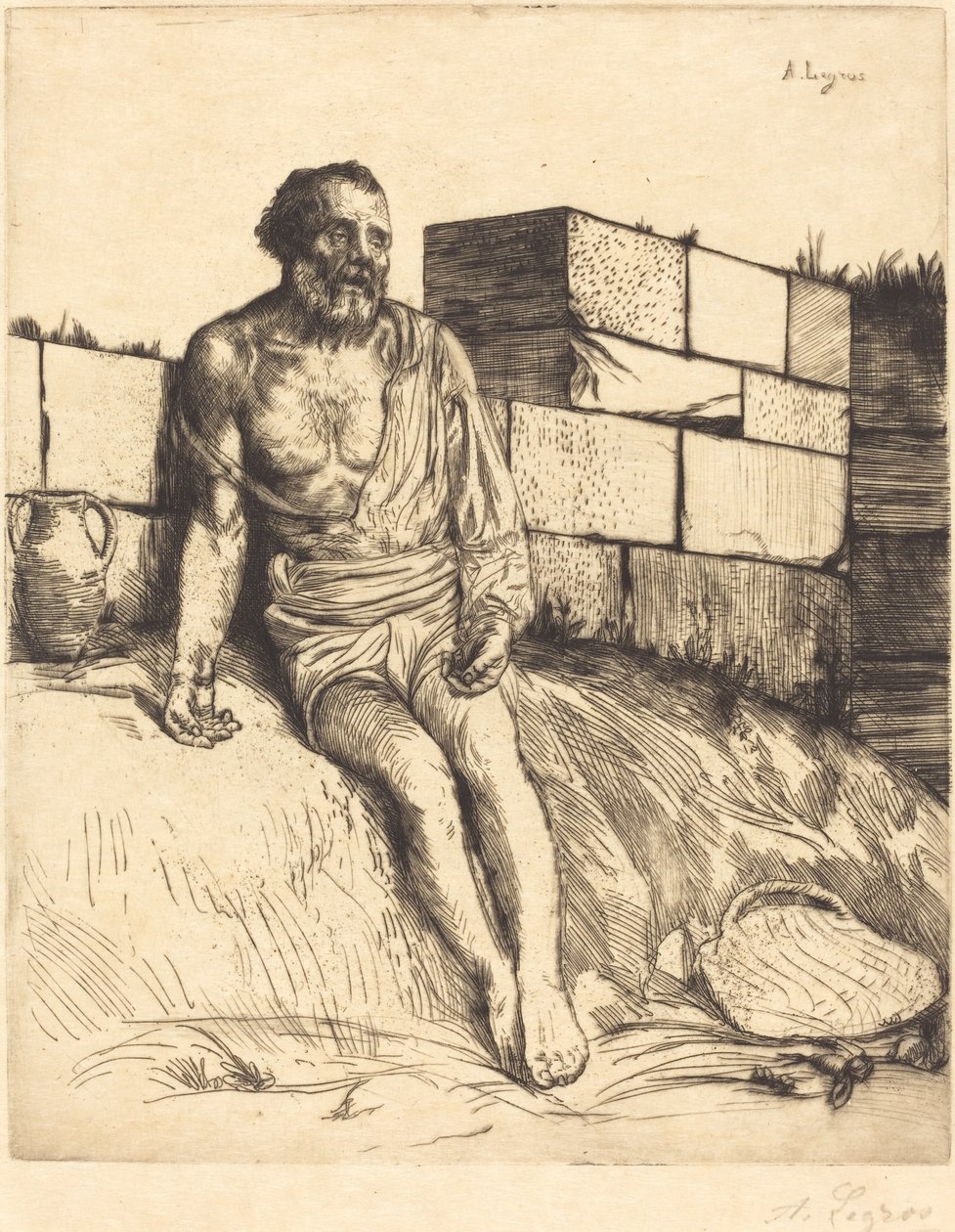 Trabalho, 1ª placa de Alphonse Legros