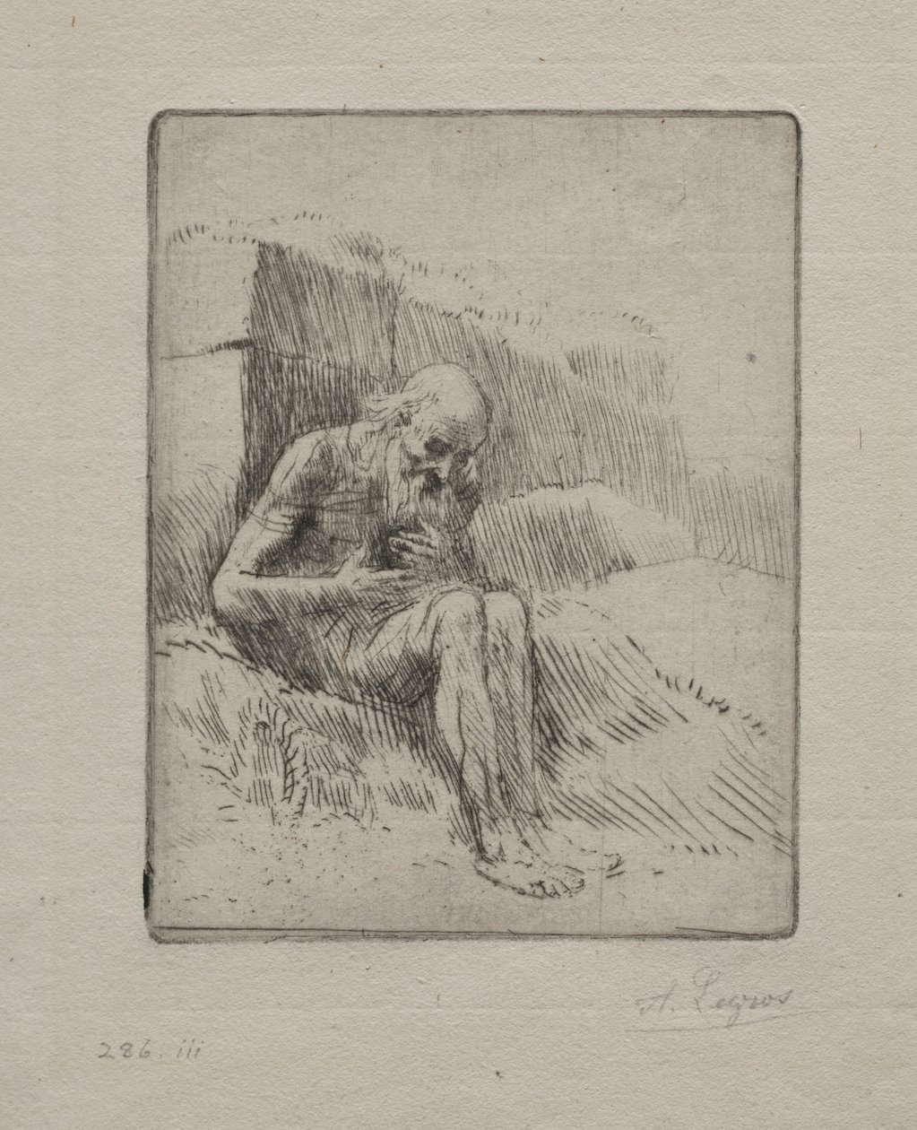 Job 2nd Plate. de Alphonse Legros