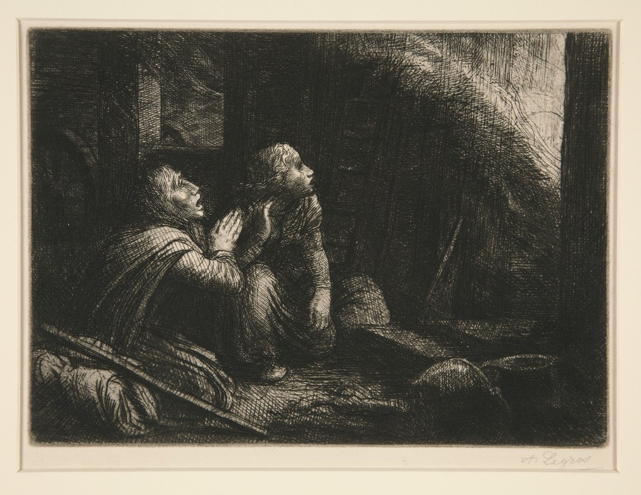 O Incêndio (The Fire) de Alphonse Legros