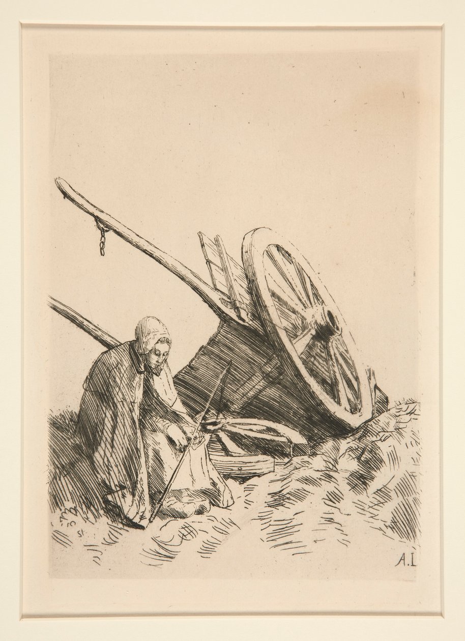 La Charette Brisee (O Carrinho Quebrado) de Alphonse Legros