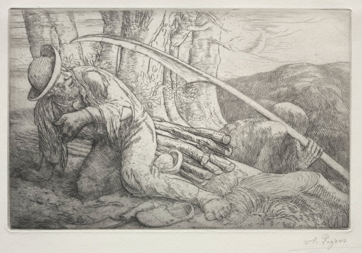 Morte e o Lenhador 5ª Placa. de Alphonse Legros