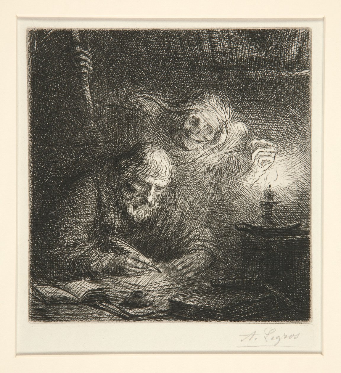 A Morte e o Filósofo (Death and the Philosopher) de Alphonse Legros