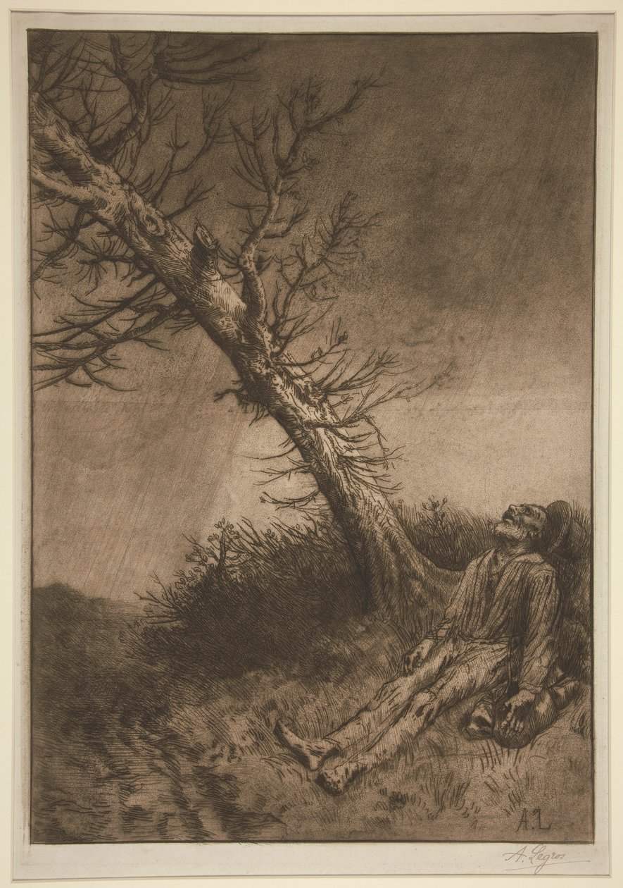 La mort du vagabond (A Morte do Vagabundo) de Alphonse Legros