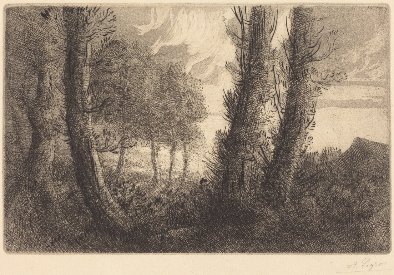 Paisagem de Alphonse Legros