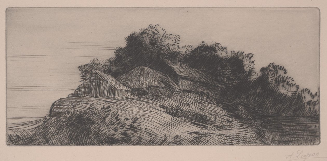 Paisagem (gravura) de Alphonse Legros