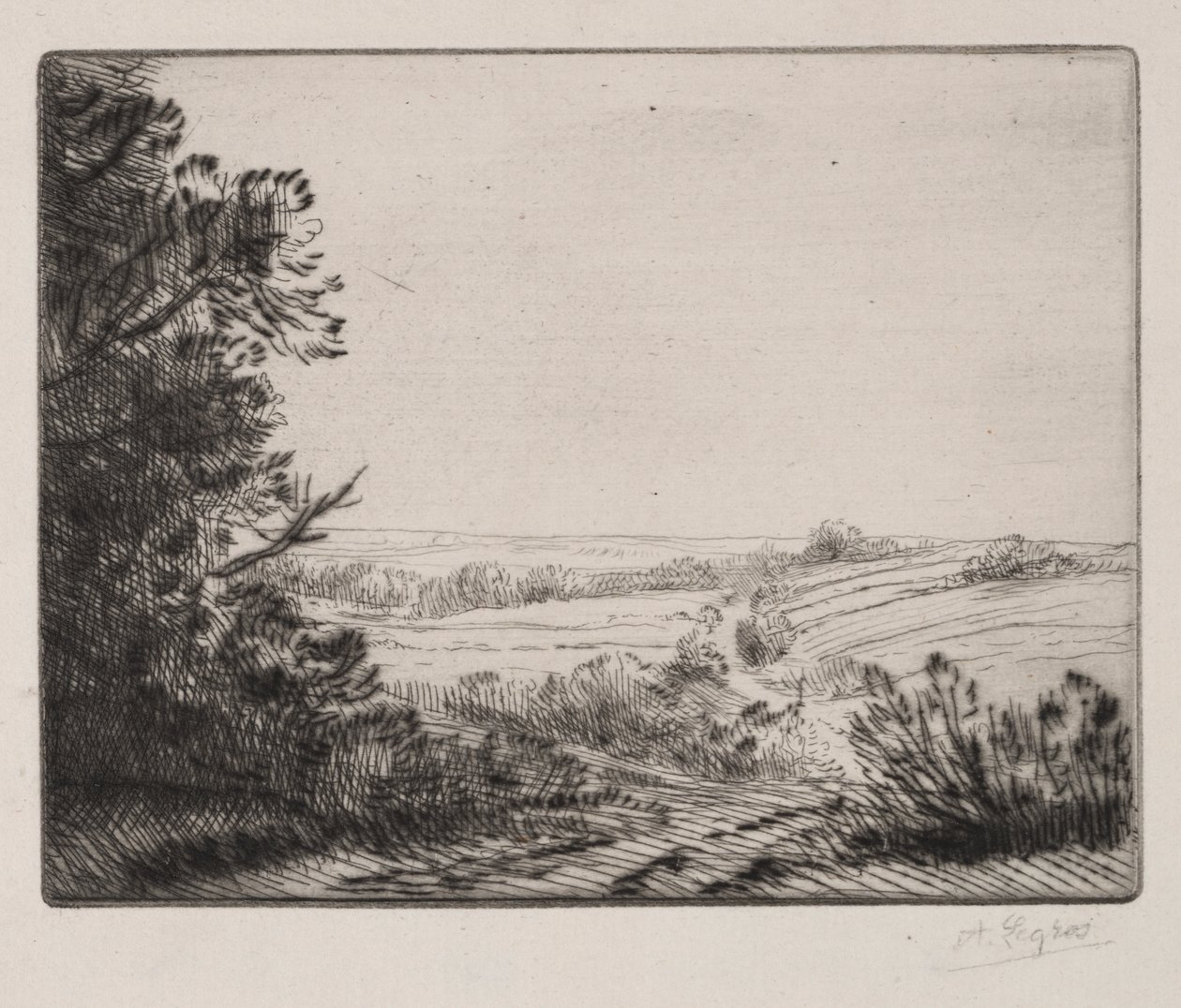 Paisagem de Alphonse Legros