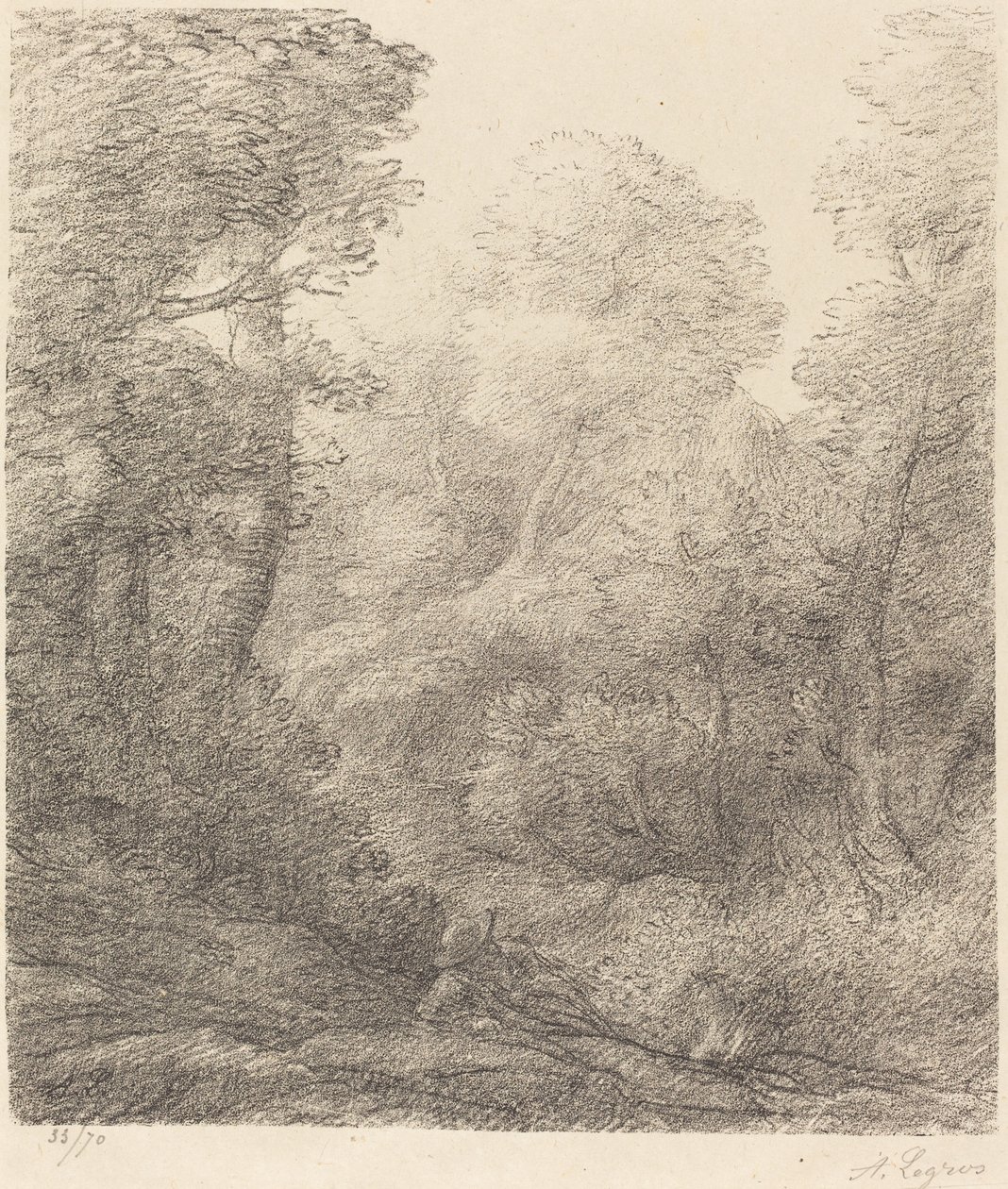 Paisagem: Névoa da Manhã Paisagem: Névoas da Manhã. de Alphonse Legros