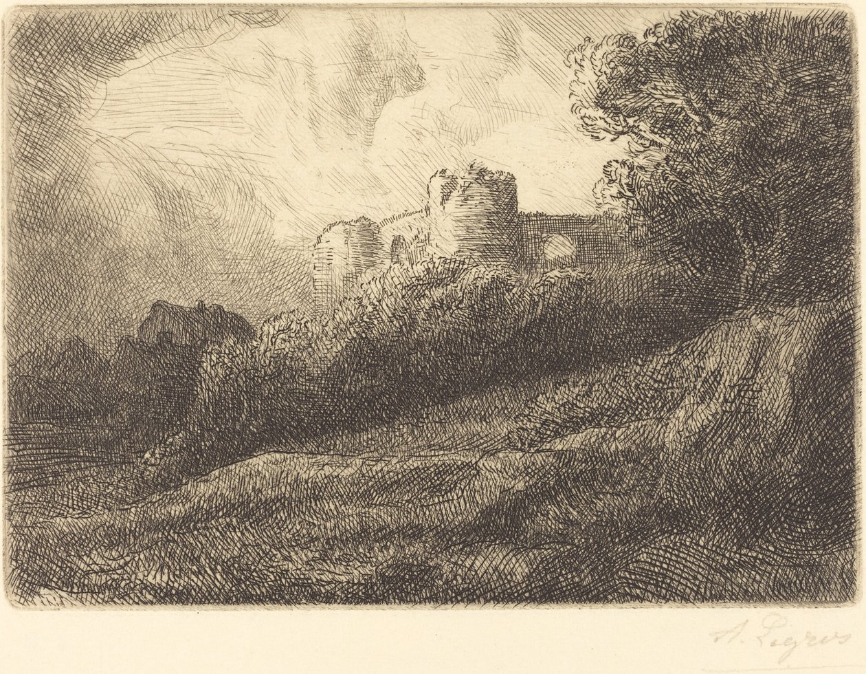 Paisagem Paisagem. de Alphonse Legros