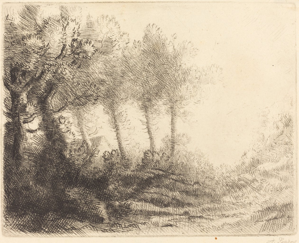 Paisagem Paisagem. de Alphonse Legros