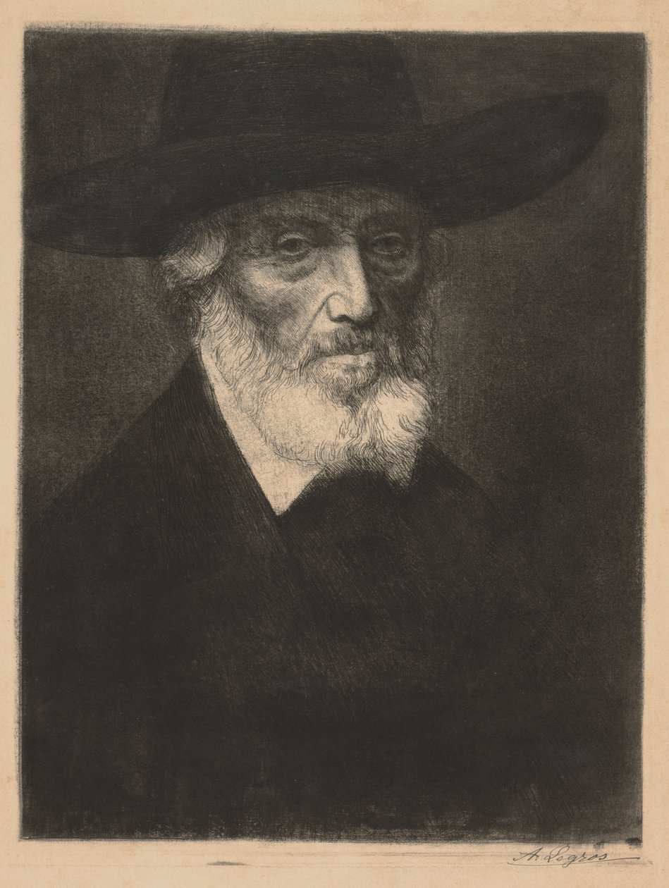 Grande retrato de Thomas Carlyle. de Alphonse Legros