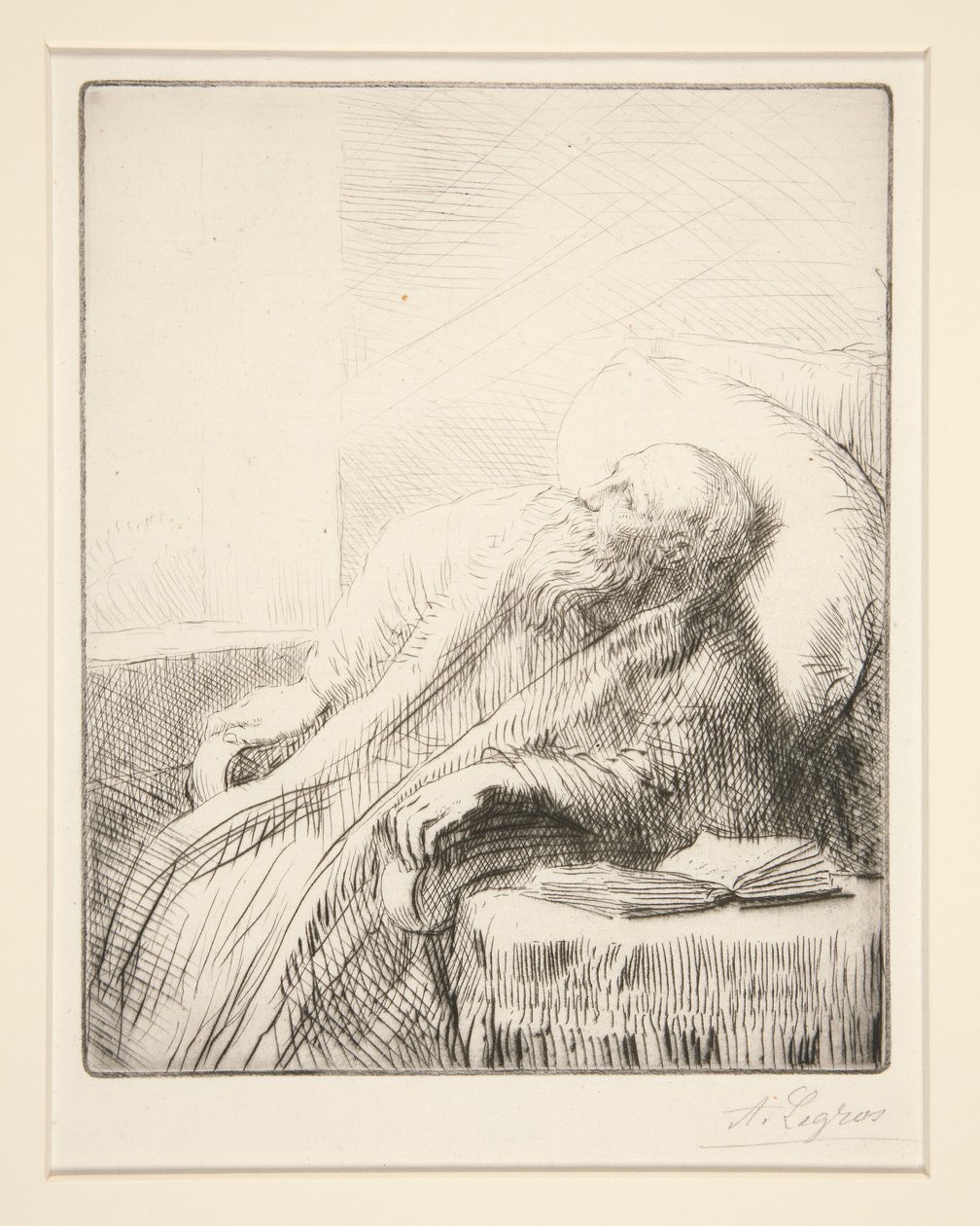 Le Convalescent (O Convalescente) de Alphonse Legros