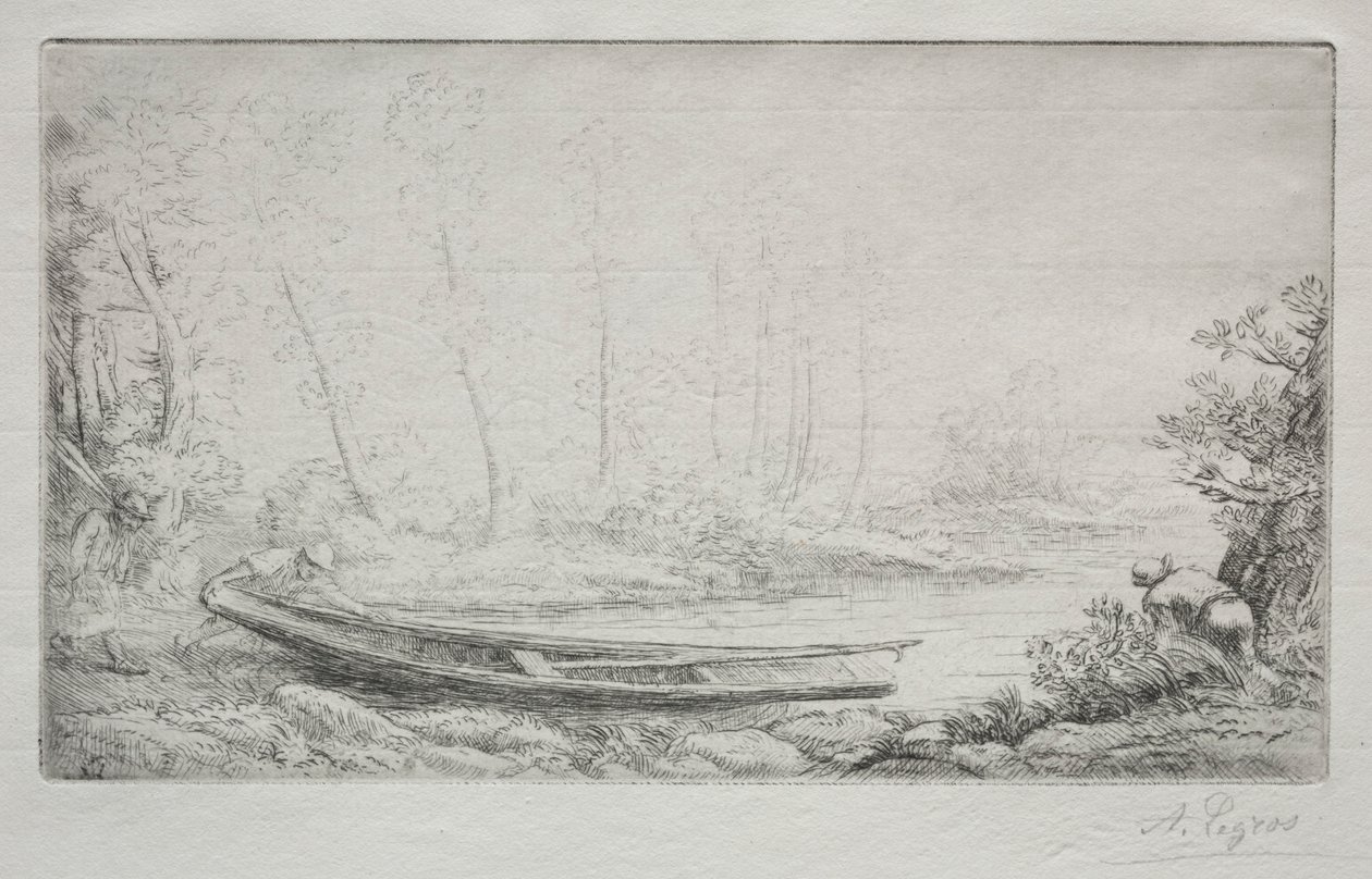 Partida para a pesca, nas brumas. de Alphonse Legros