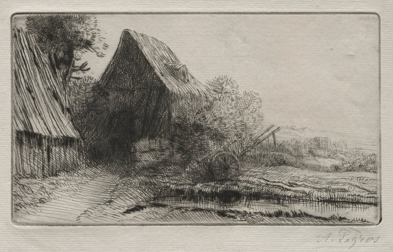 A casa do wheelwright. de Alphonse Legros