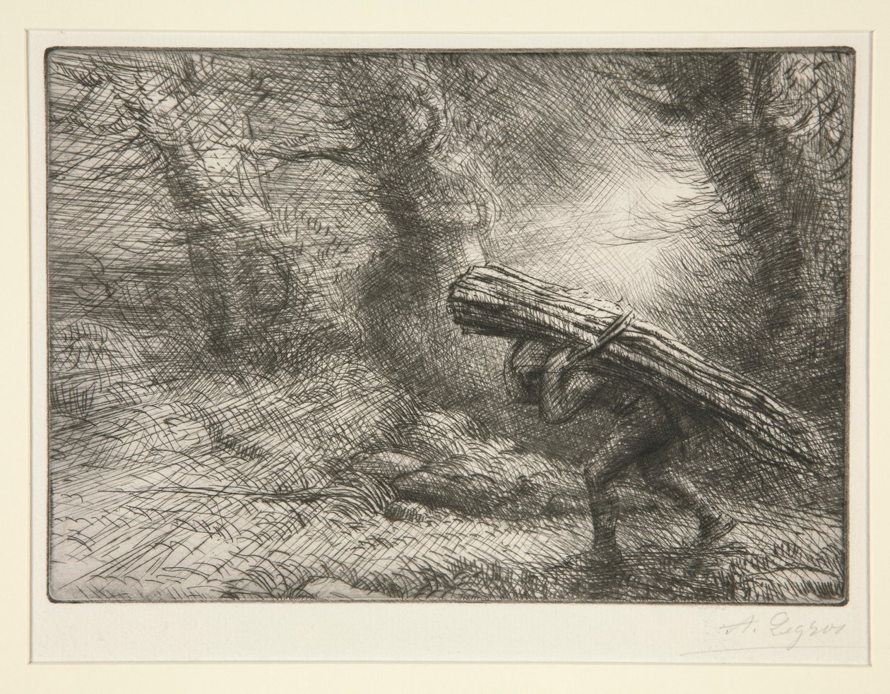 O regresso à casa de campo de colmo de Alphonse Legros