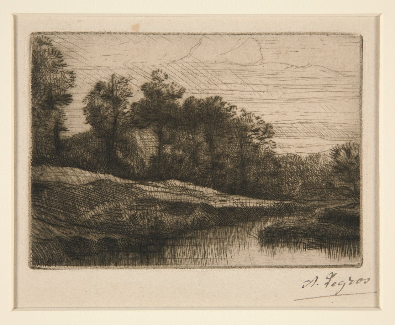 A noite (Pôr do sol) de Alphonse Legros