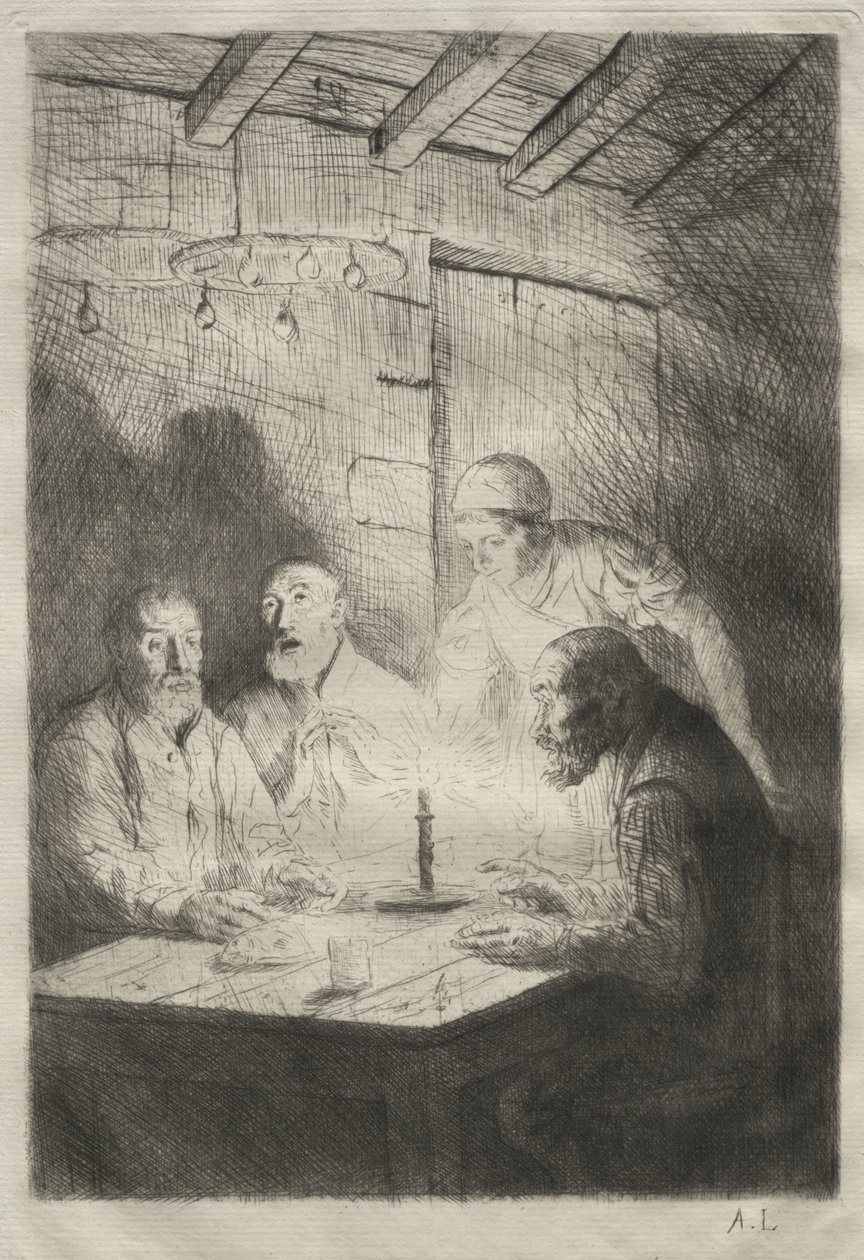 O Jantar na Miséria de Alphonse Legros