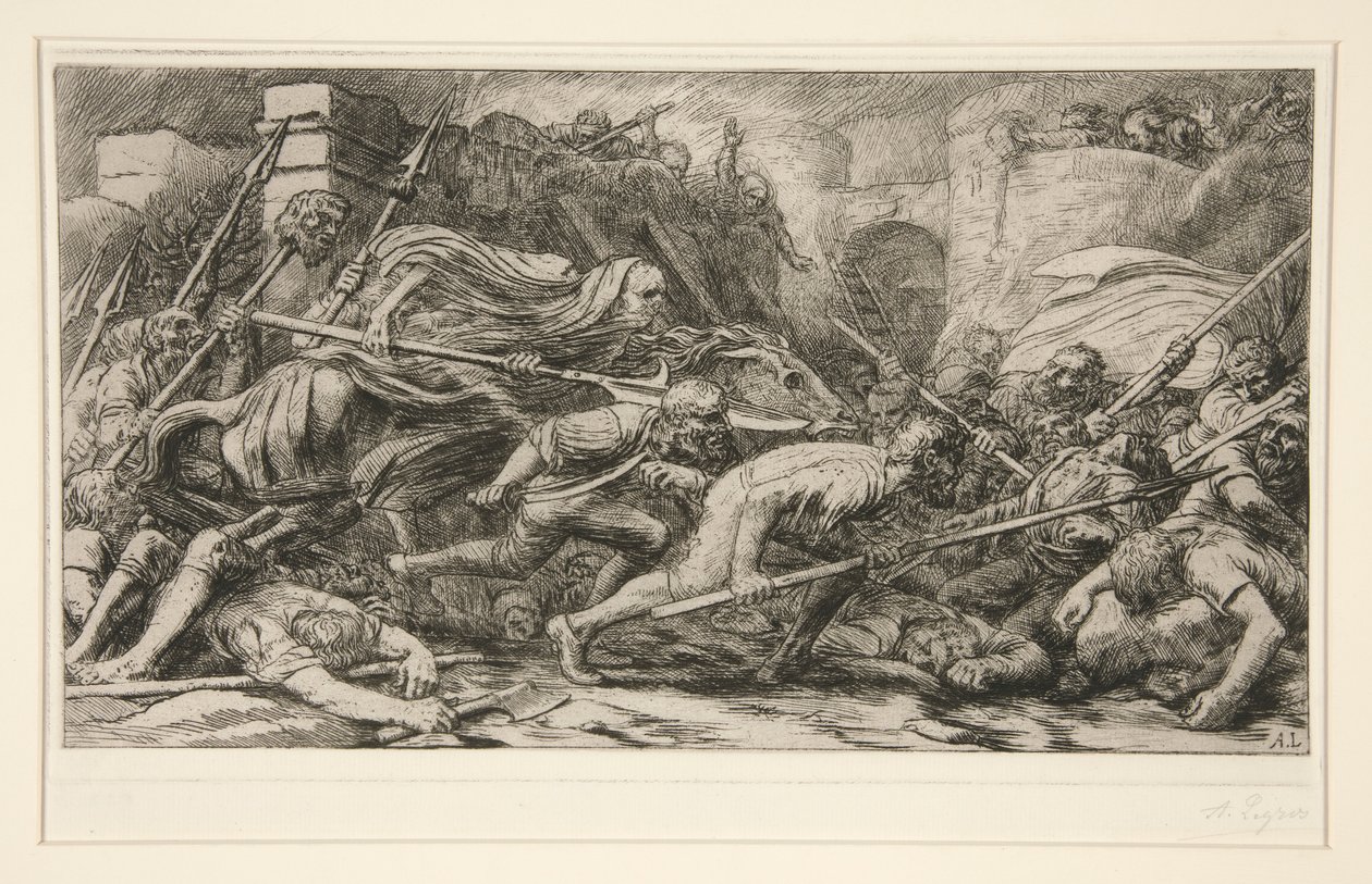 Le Triomphe de la Mort: Apres le Combat (O Triunfo da Morte: Após a Batalha) de Alphonse Legros