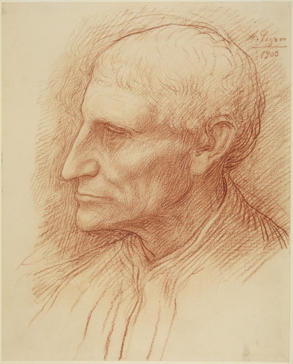 O Velho Clerron de Alphonse Legros