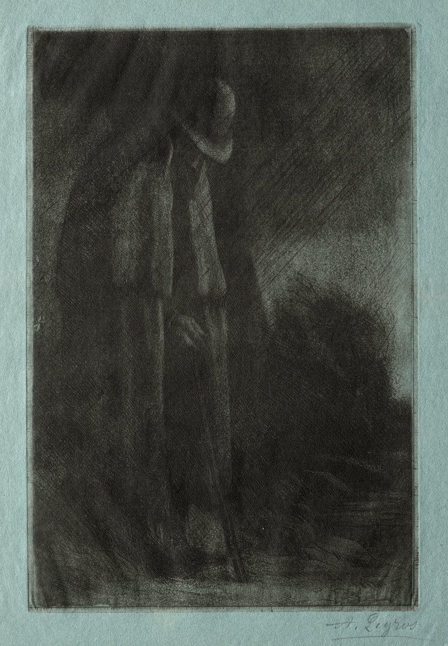 O viajante no abrigo de Alphonse Legros