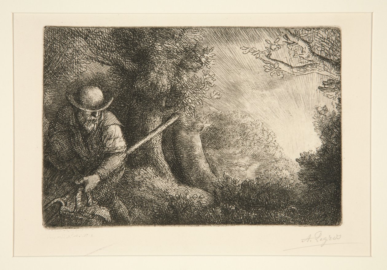 O jardineiro (The Gardener) de Alphonse Legros