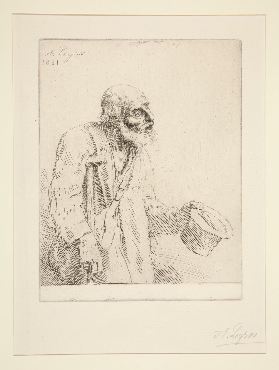 O Mendigo (Mendigo) de Alphonse Legros