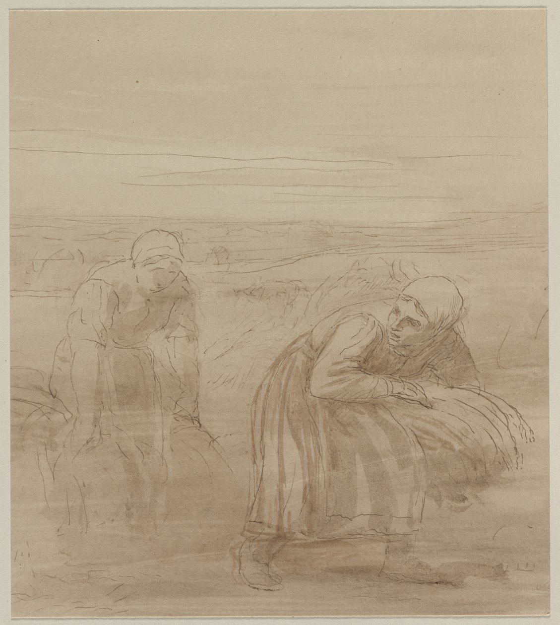 Gleaners, 1800s. de Alphonse Legros
