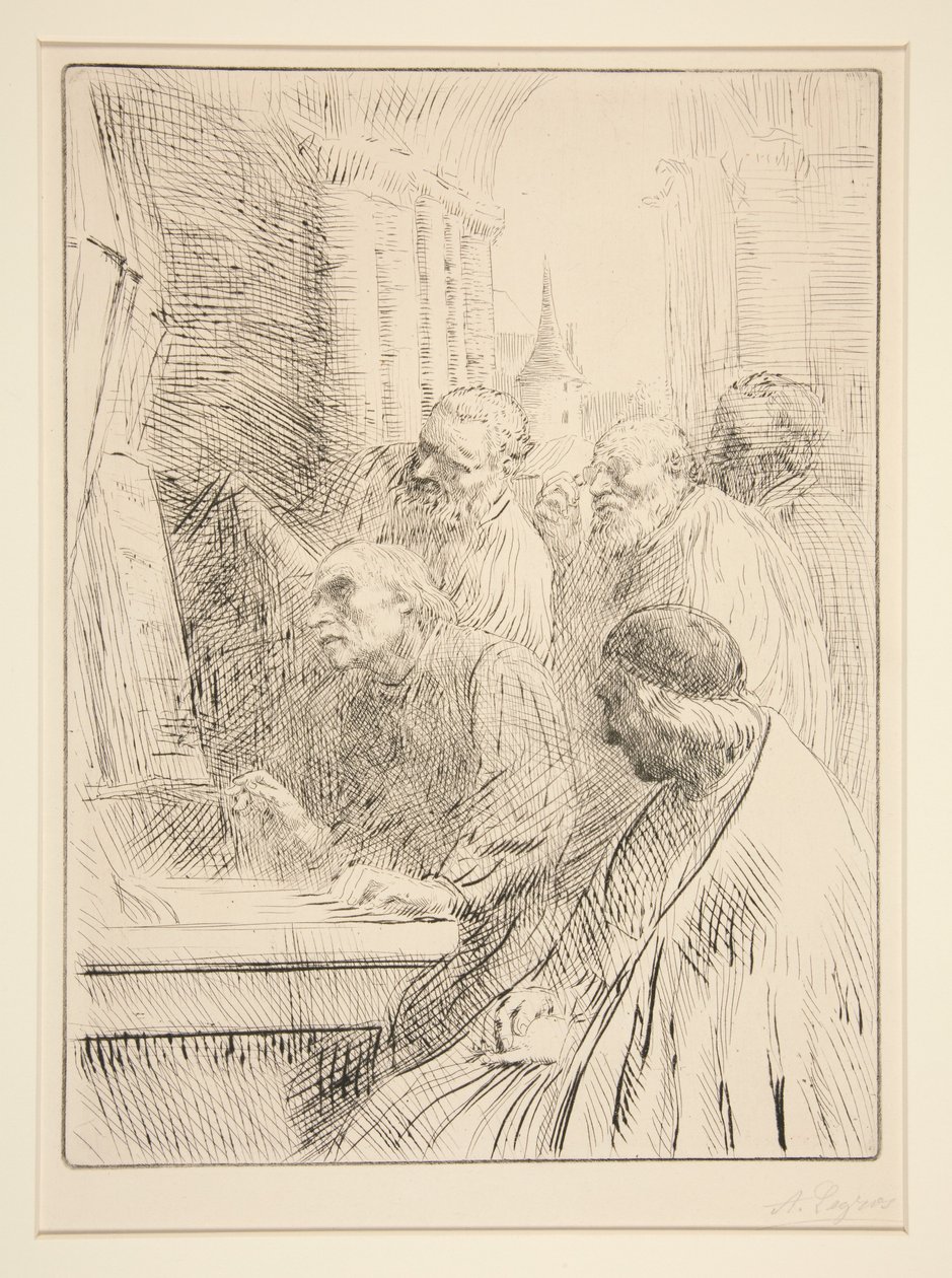 Monges na igreja de Alphonse Legros