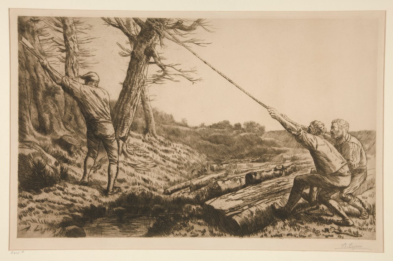 Les bucherons (Lenhadores) de Alphonse Legros